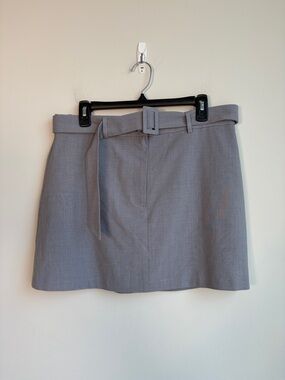 NWT Abercrombie Belted Mini Skirt in Gray - M
